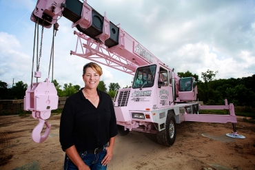 This Pink Crane in Atlanta is Making a Stand Against Breast Cancer