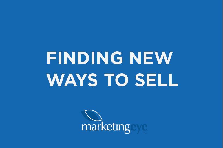 Finding new ways to sell Blog