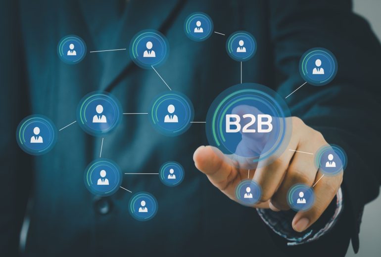 businessman-touching-virtual-screen-icon-b2b-business-business-icons-symbolscommerce-technology-marketing-concept_11zon
